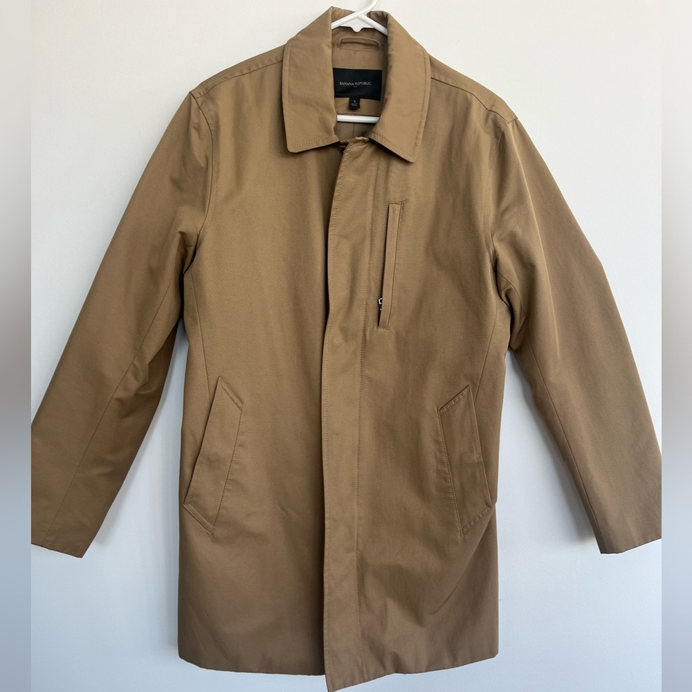 NWOT Banana Republic Men Classic Water Resistant Trench Coat Small